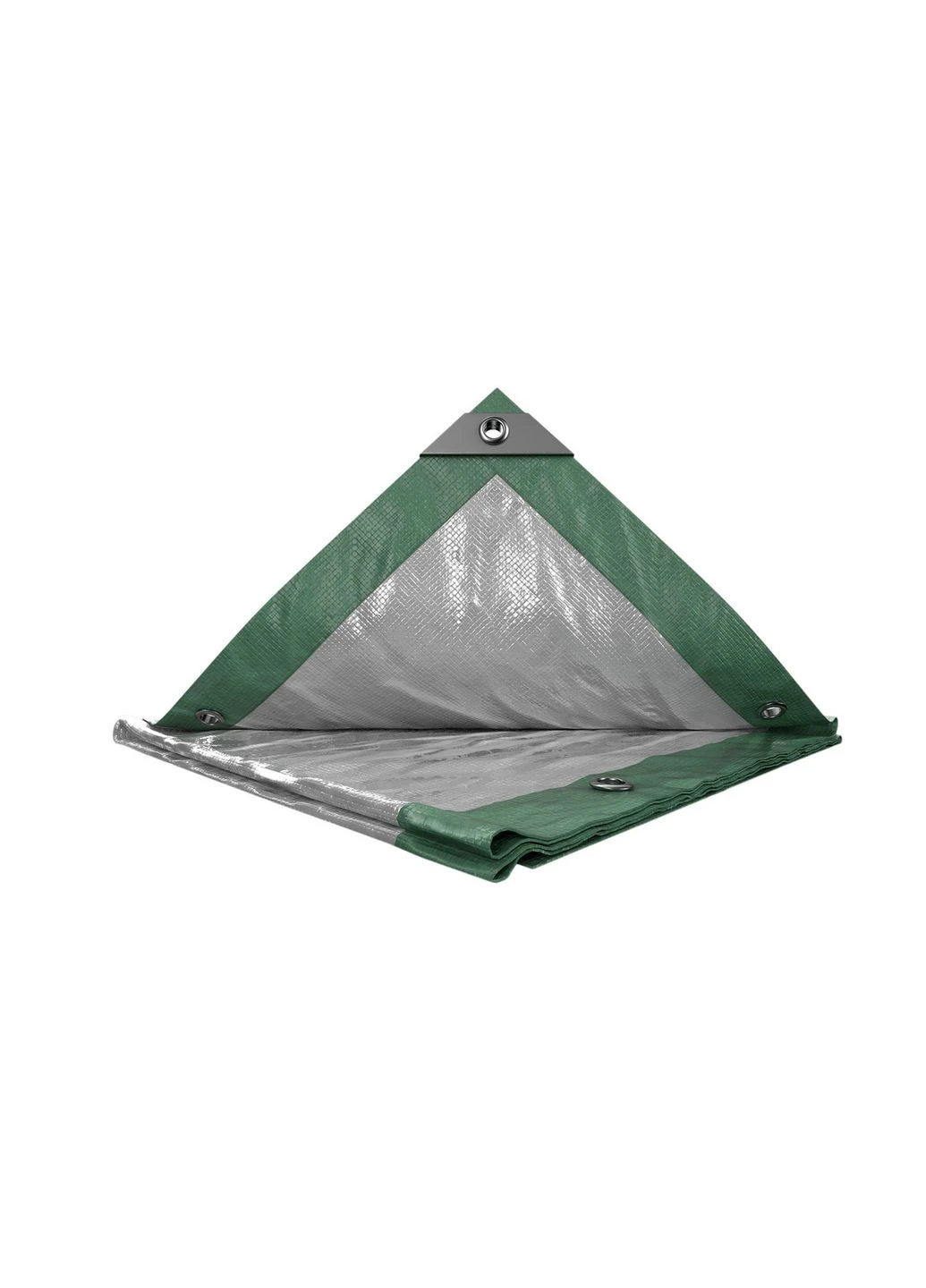 Тент GREEN/SILVER 5х6 м двосторонній 130 г/м² 89-1506 Mastertool (375448894)