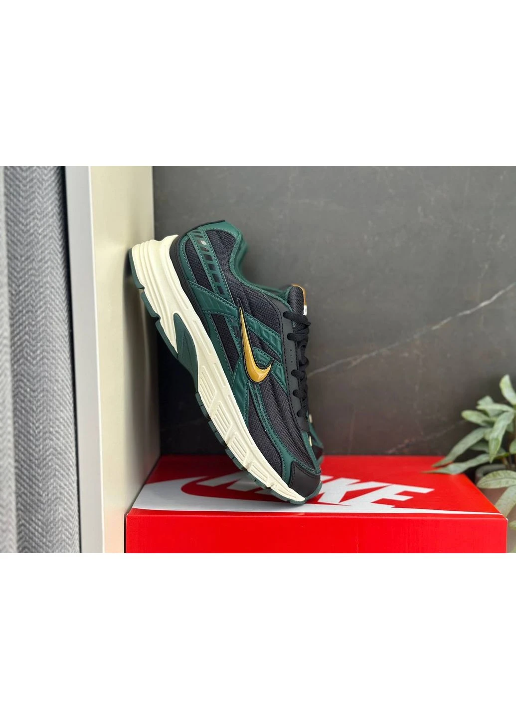 Чорні літні кросівки nike initiator green black найк інітіатор No Brand