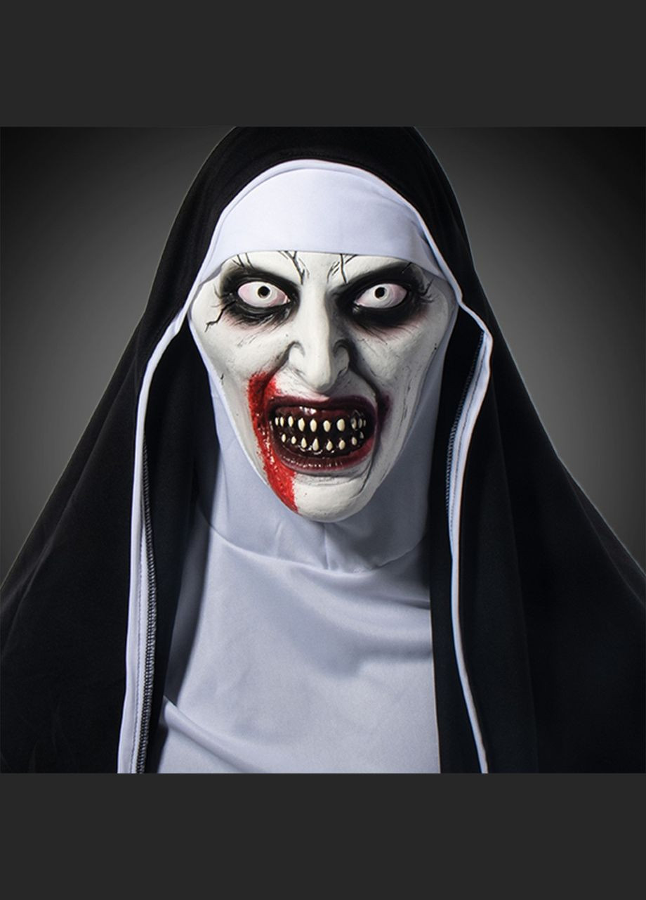 Маска на Хелловін ручної роботи Черниця Nun 28х30х5см [F02B32F3-02] Heitan No Brand (307837742)