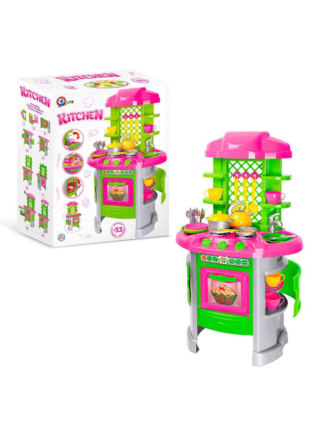 Кухня детская игрушечная с аксессуарами №8 (0915) Technok Toys (322345750)