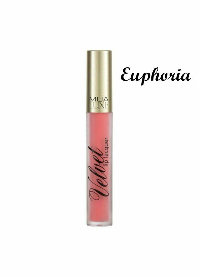 Стойкая помада с матовым финишем MUA Luxe Velvet Lip Lacquer - Euphoria MUA Makeup Academy (299484972)