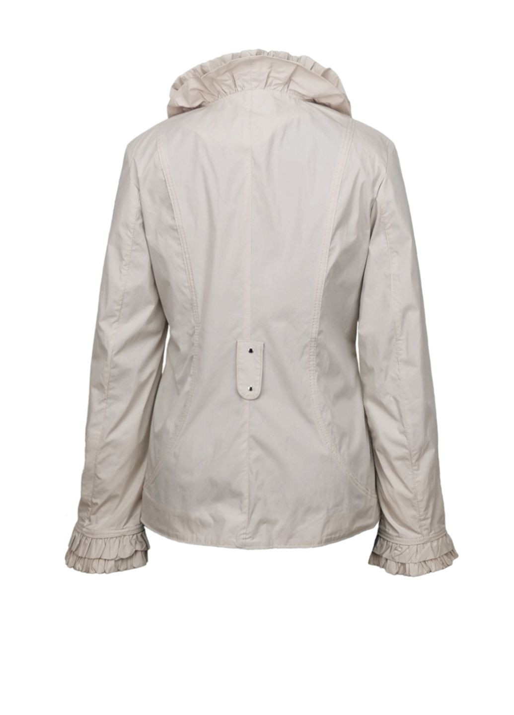 Ветровка пиджак женский без подкладки хлопковый Бежевый City Classic (315698912}