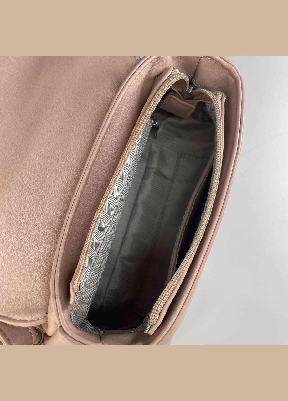 Жіноча сумка з внутрішніми кишенями та регульованим плечовим ременем рожева Alex&Mia (324114019)