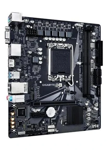 Мат.плата LGA1700, H610M S2H V2, H610, 2xDDR5, Int.Video(CPU), 4xSATA3, 1xM.2, 1xPCI-E 4.0 x16, 1xPCI-E 3.0 x1, ALC997, Realtek Gigabyte (395354499)