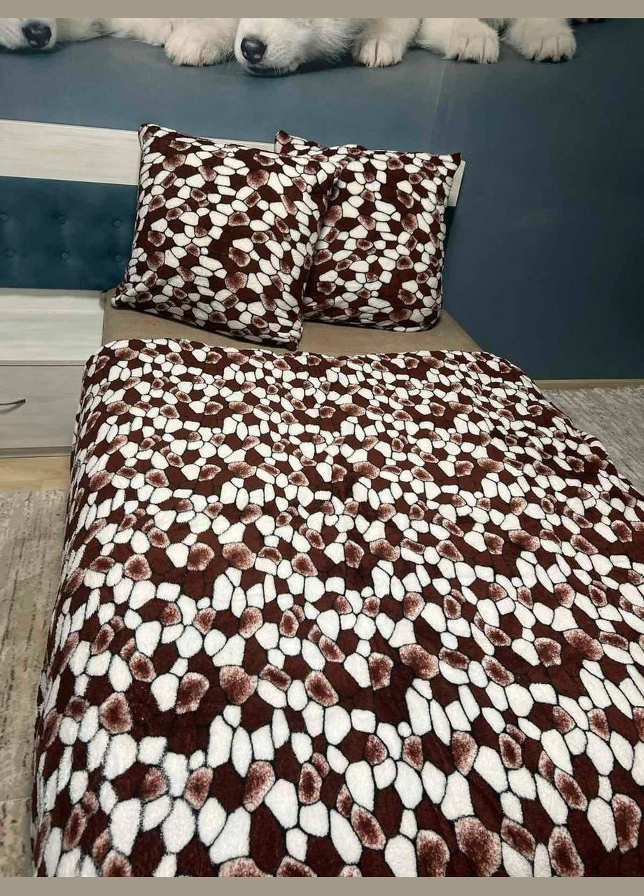 Постільна білизна велсофт Полуторний 165х200 см (П4К-flis-0021) No Brand (308754975)