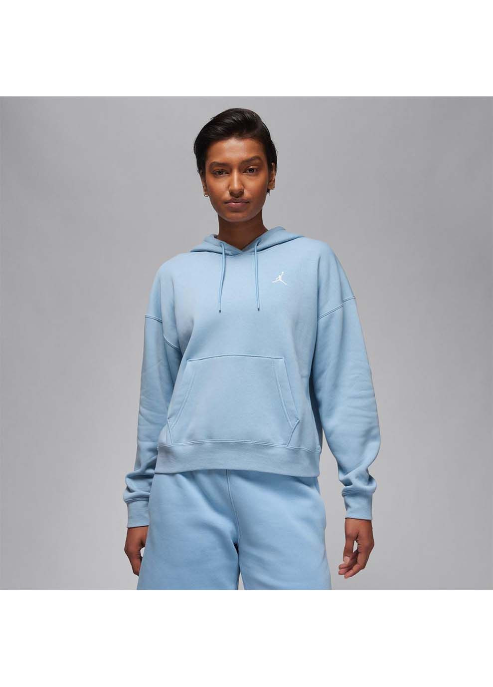 Женское худи Brooklyn Fleece Light Голубой Jordan (367590766)