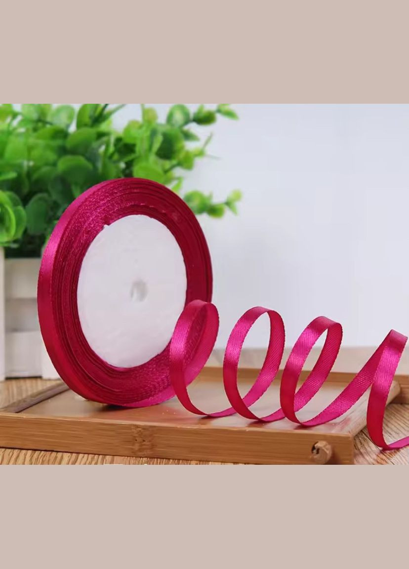 Атласна стрічка 0,6 см малиновий #14 No Brand (345703695)