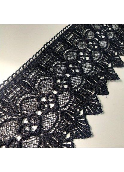 Кружево макраме 12 см (13 м) цвет-черный (40-L0370-3) Plus-plus (352747157)