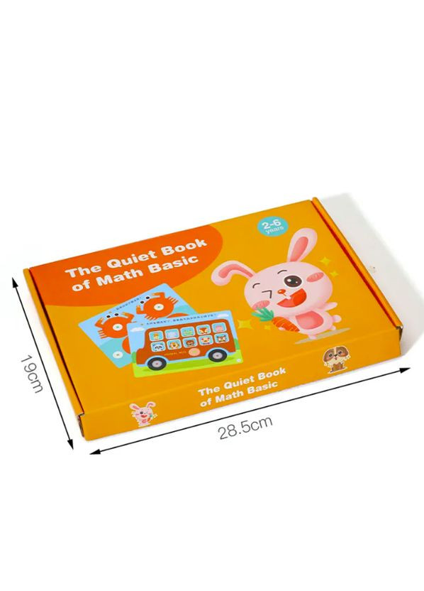 Розвиваюча книга Монтессорі на липучці Busy Book Математика для найменьших No Brand (303425548)