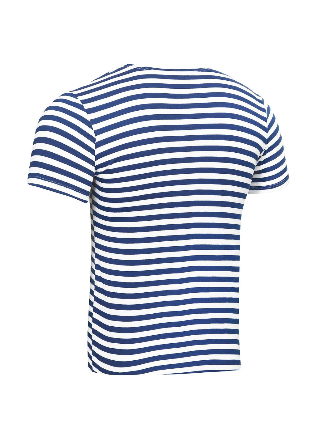 Синя тільняшка-футболка в'язана (синя, вмф, морська) з коротким рукавом УТОГ