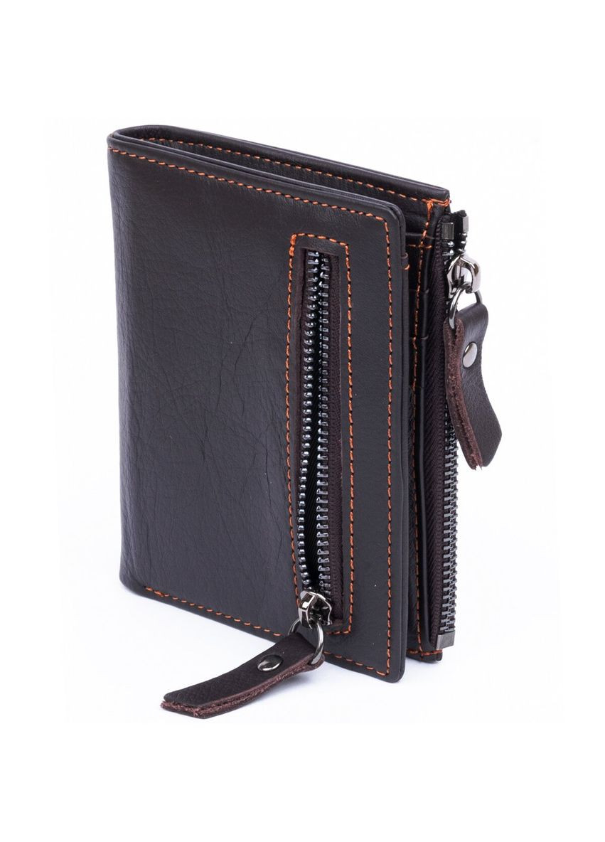 Кошелек мужской кожаный 14687 Коричневый Vintage (306882056)