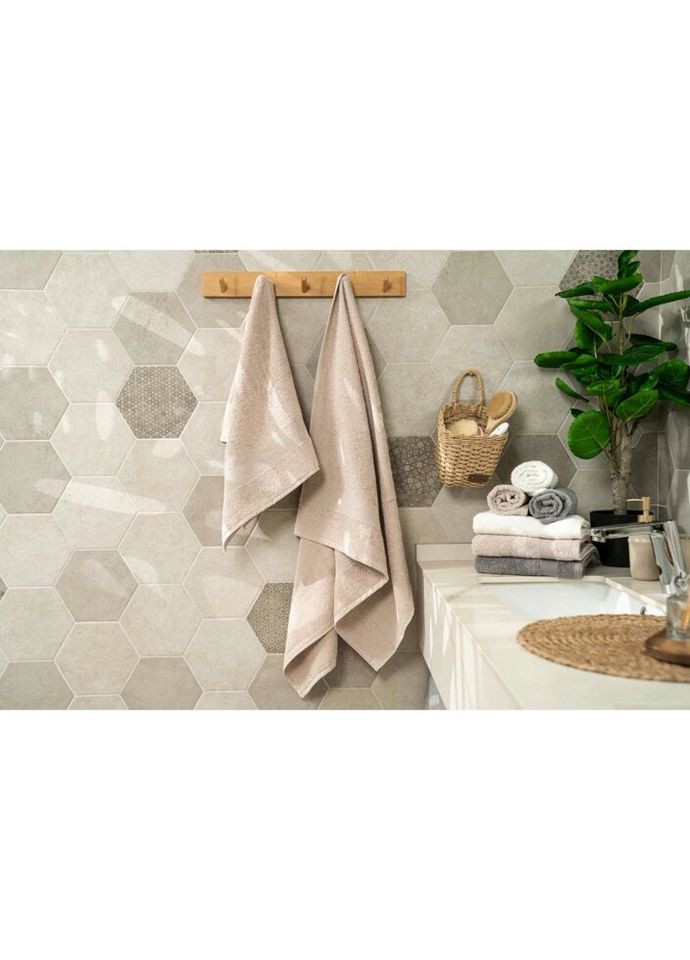 Полотенце махровое Benefit ART-2470-IV 70х140 см айвори Ardesto комбинированный