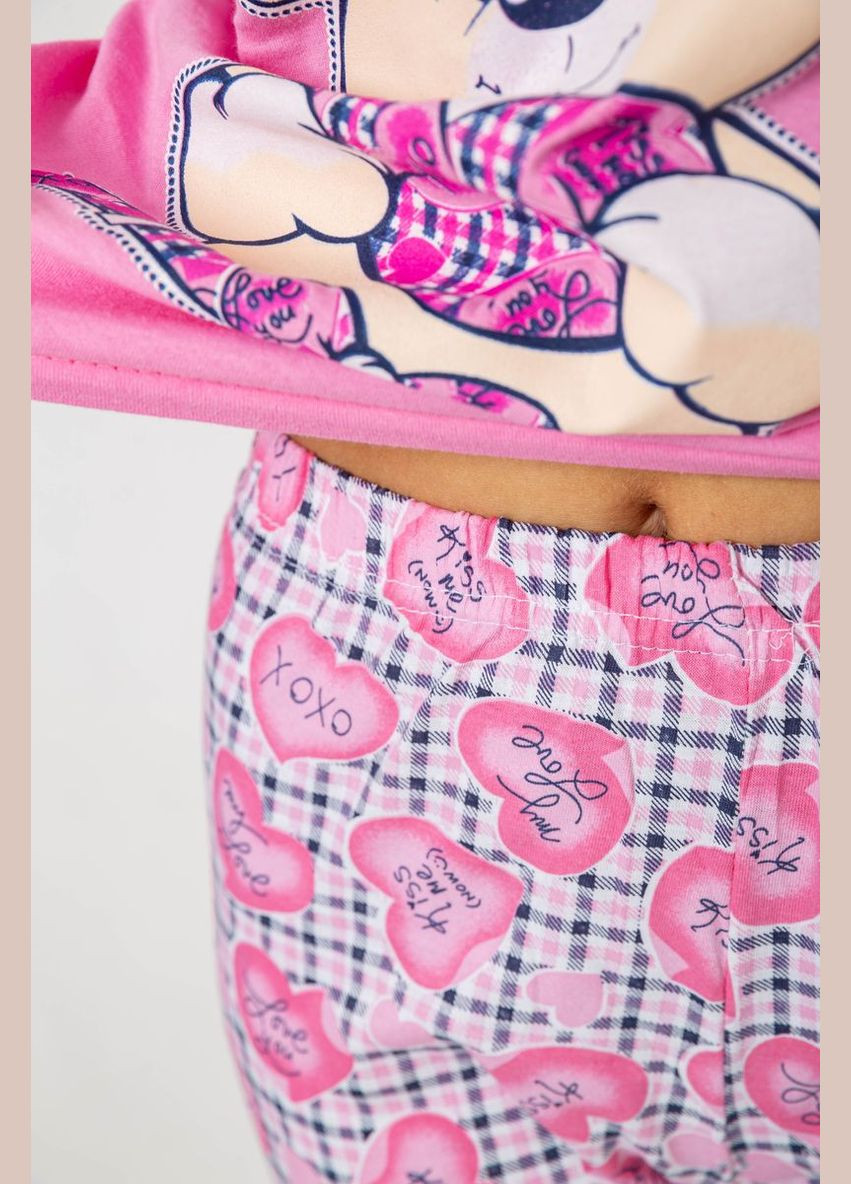 Розовая всесезон пижама женская Fashion