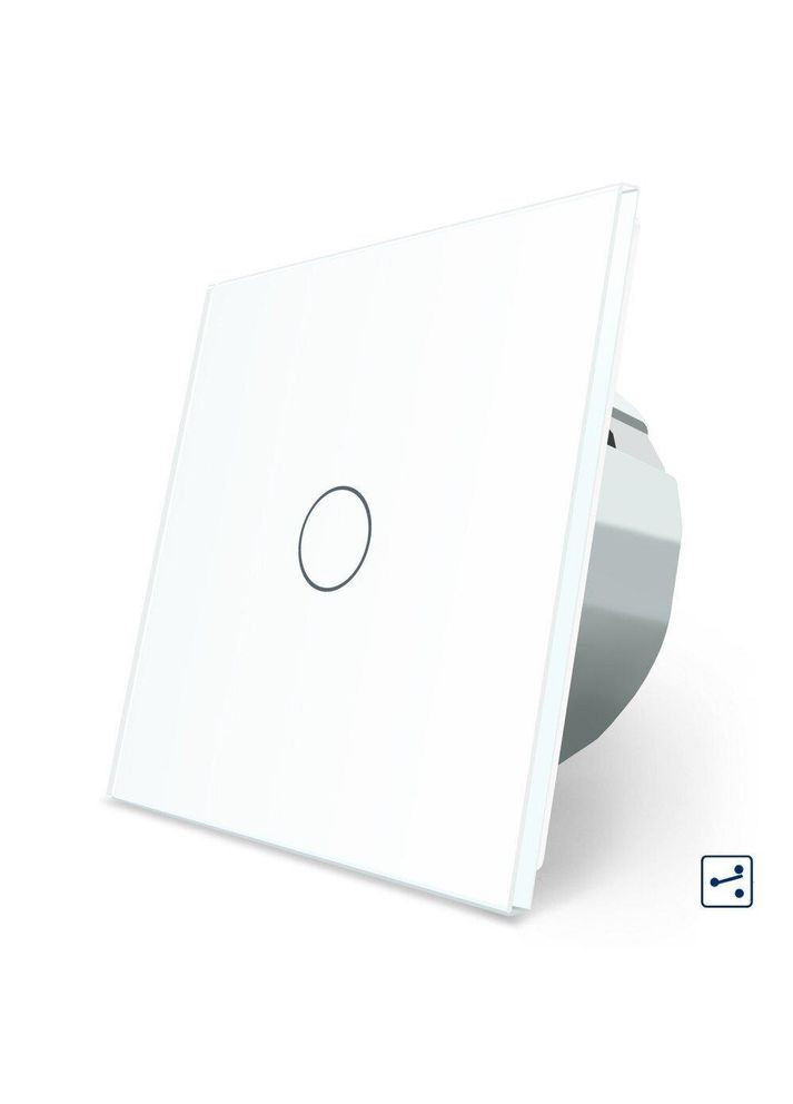 Сенсорный проходной/перекрестный выключатель 1 сенсор стекло (VL-C701S-11) Livolo (370970043)