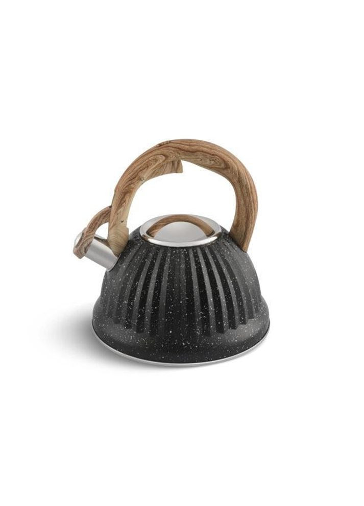 Чайник зі свистком EB-8810 з мармуровим покриттям 3 л чорний Edenberg (360654607)
