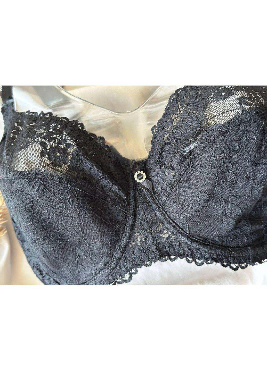 Чорний бюстгальтер мереживний на кісточках 11399 чорний Lanny Mode