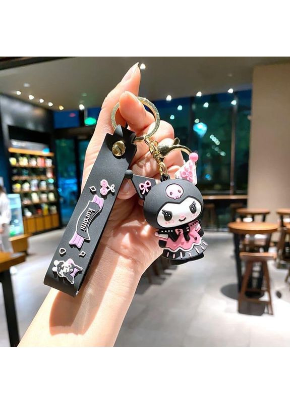 Брелок Kuromi Куромі з Аніме Сувенір на Ключі Рюкзак Подарунок для Фанатів Hello Kitty (370974431)