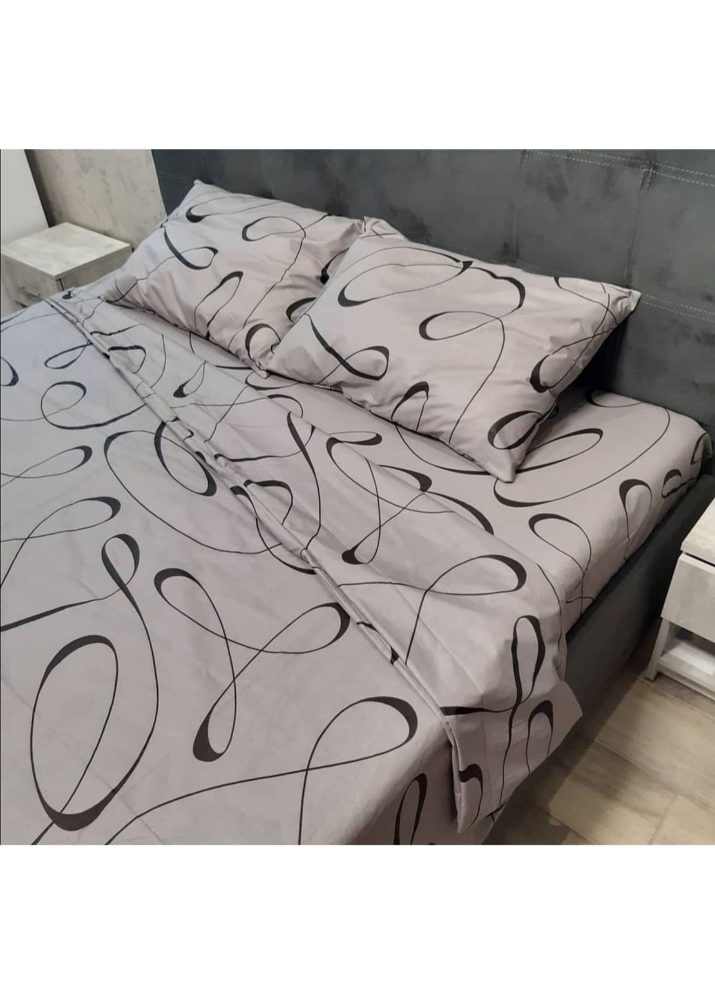 Комплект постільної білизни Бязь Голд "Абстракція" Євро 200х220 см No Brand (366667190)