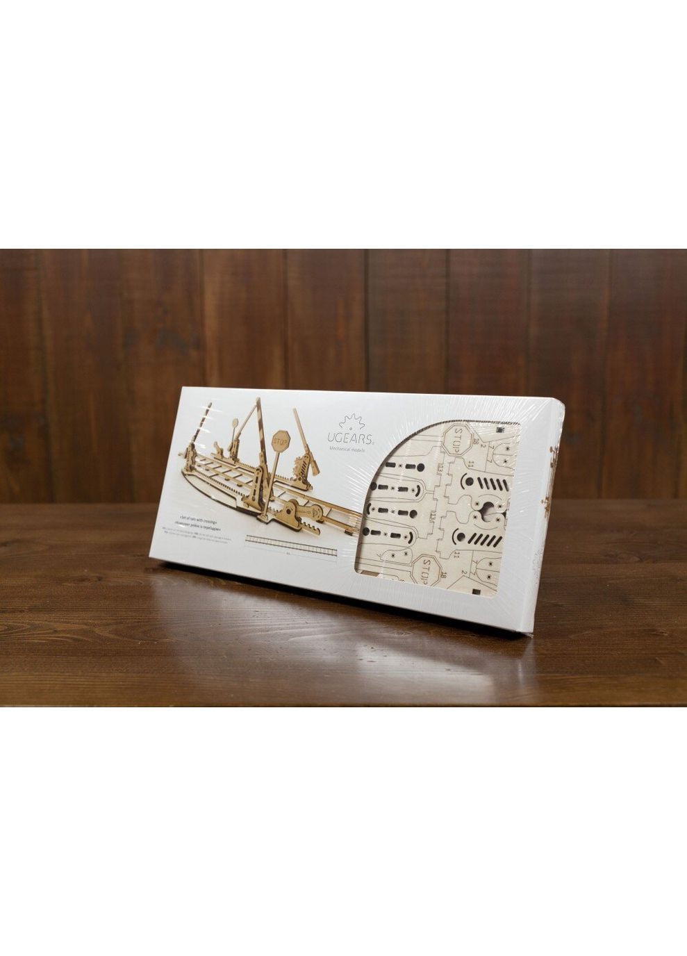 Механічний 3D пазл Рейки з ж / д переїздом (70014) UGEARS (364114975)