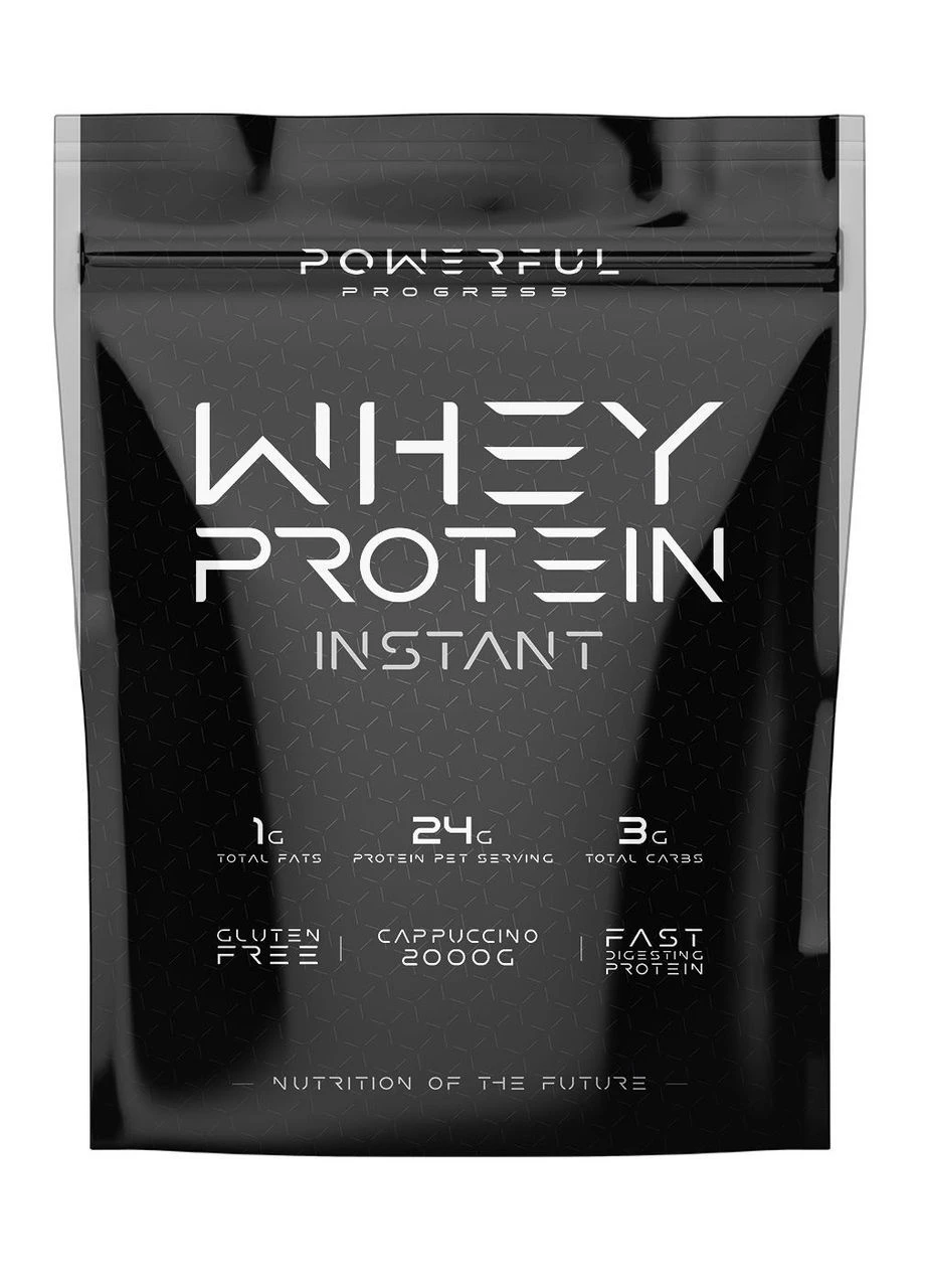 Протеїн Whey Protein Instant 2000 г 62 servings Cappuccino Powerful Progress (375055818)