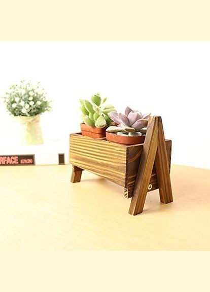 Підставка для квітів з дерева Сарагоса каррі (ЦВП-000503) No Brand (328230188)