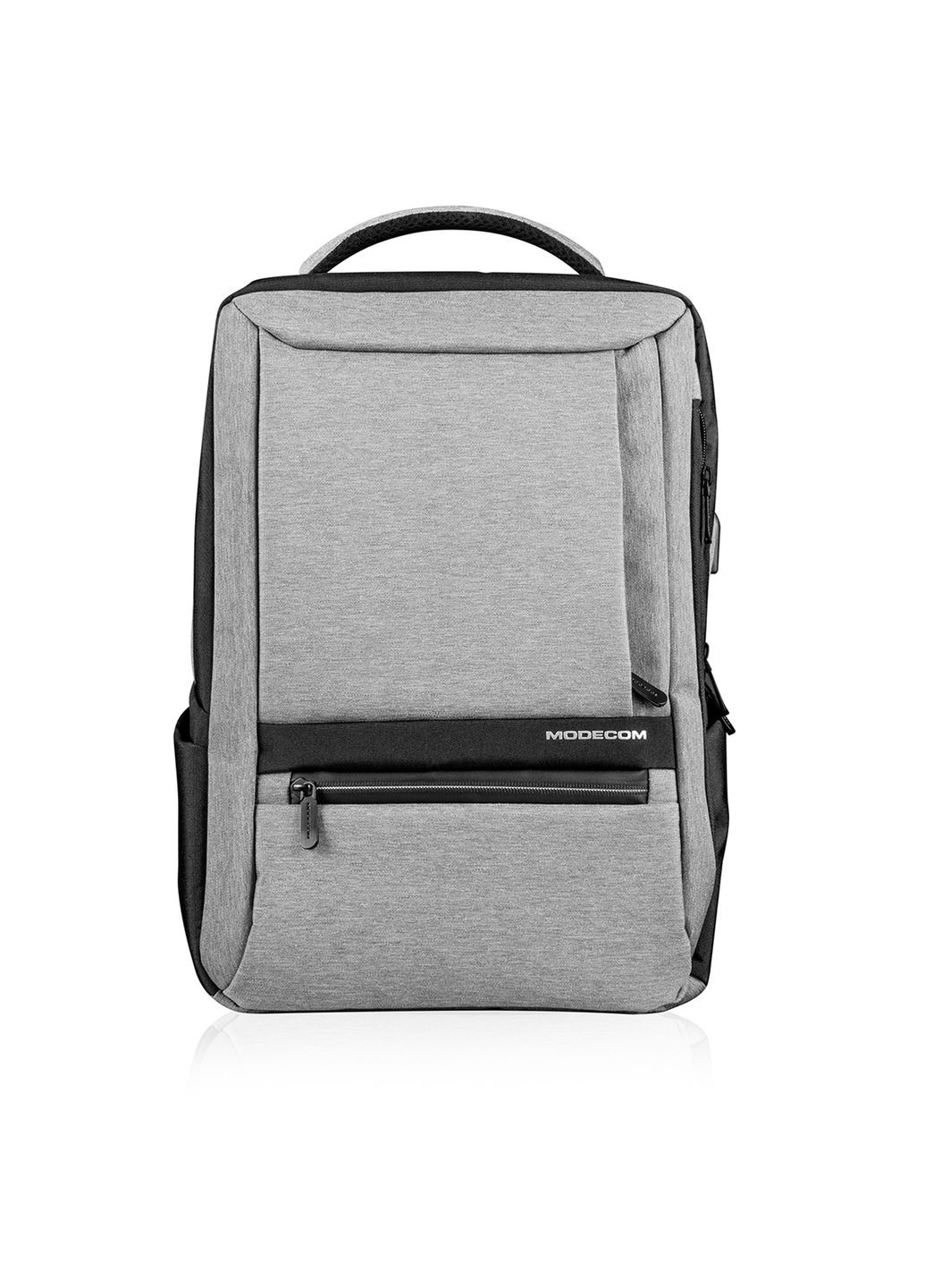 Рюкзак для ноутбука 15.6" USB port, сіро-чорний Modecom (324213276)