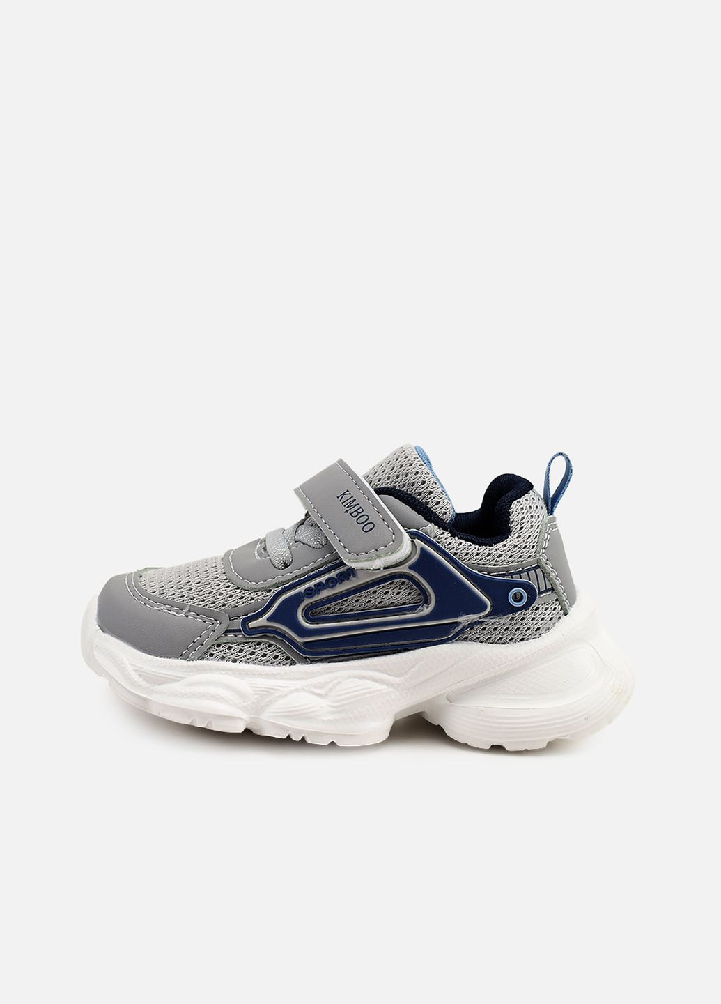 Сірі Осінні кросівки для хлопчика, на пласкій підошві колір сірий цб-00274048 Kimboo