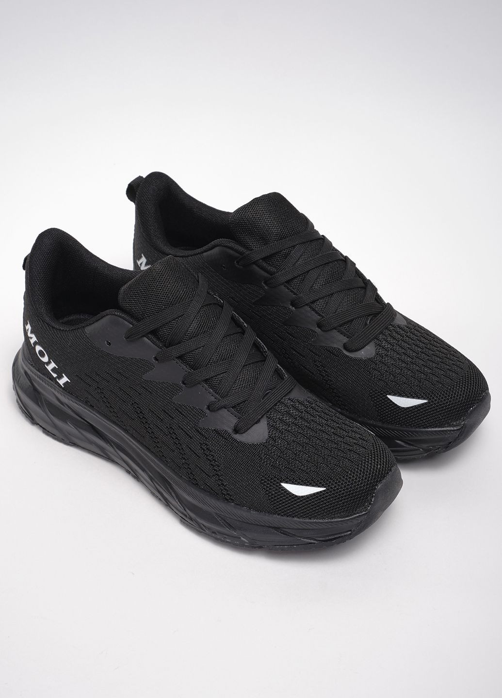 Черные демисезонные кроссовки спорт a050-1 текстиль черный норма 342948 Power
