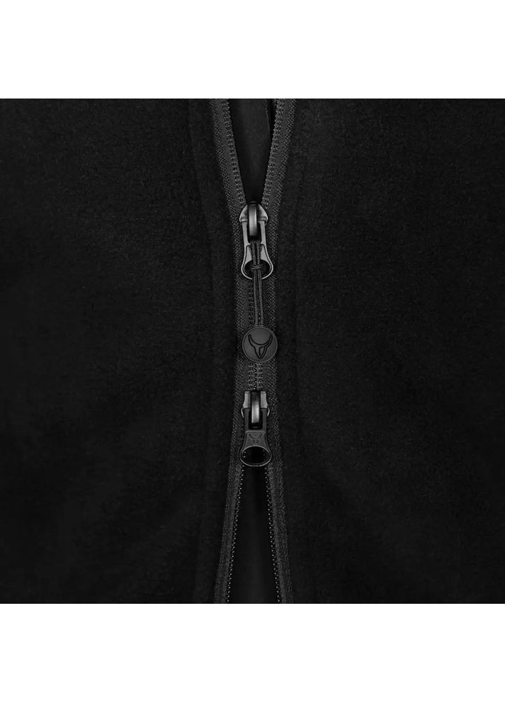 Черная демисезонная флисовая куртка nippy hood nord fleecee Camotec