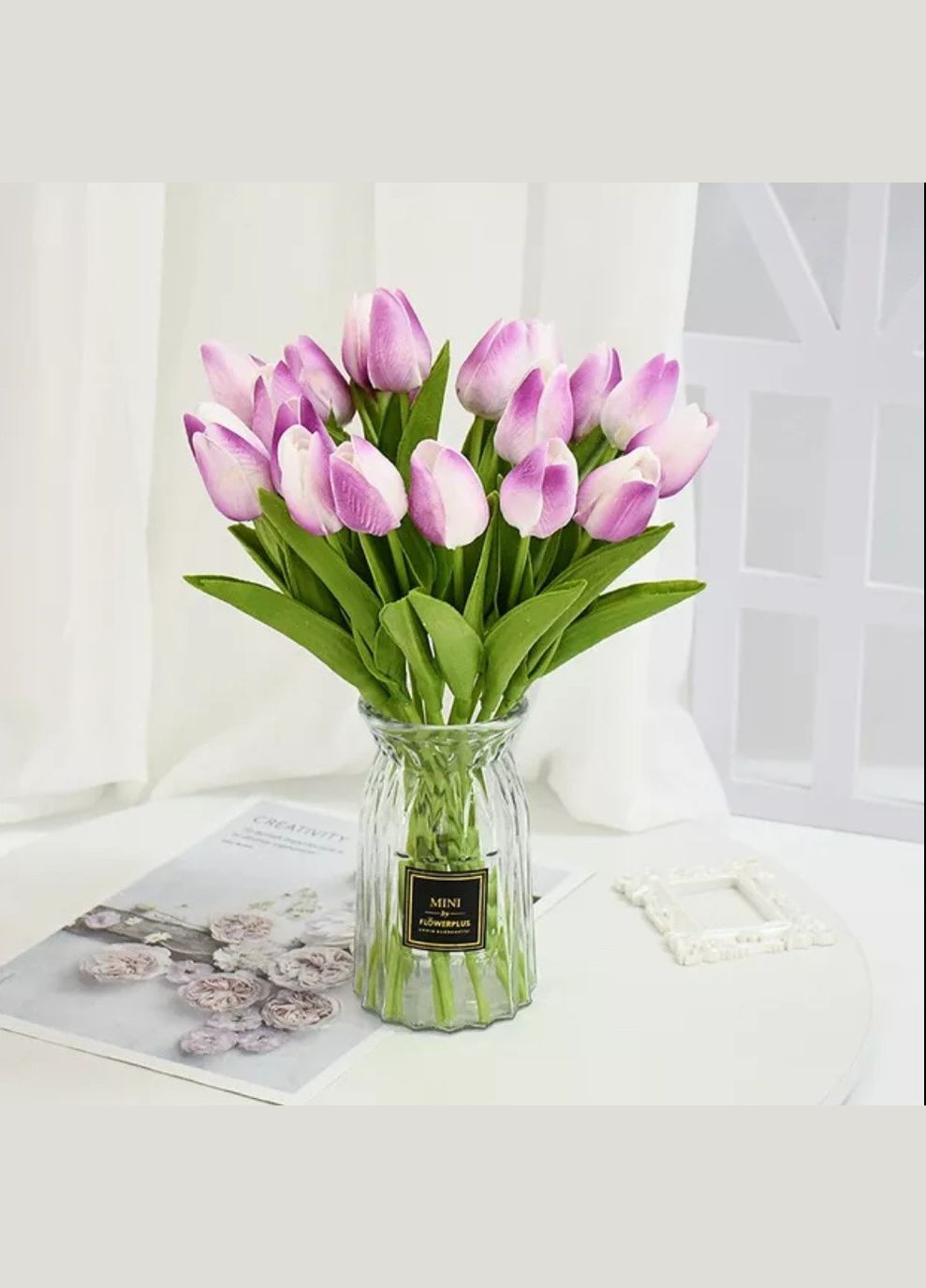 Тюльпан искусственный 1шт. Цвет F14 A.G. (306454138)