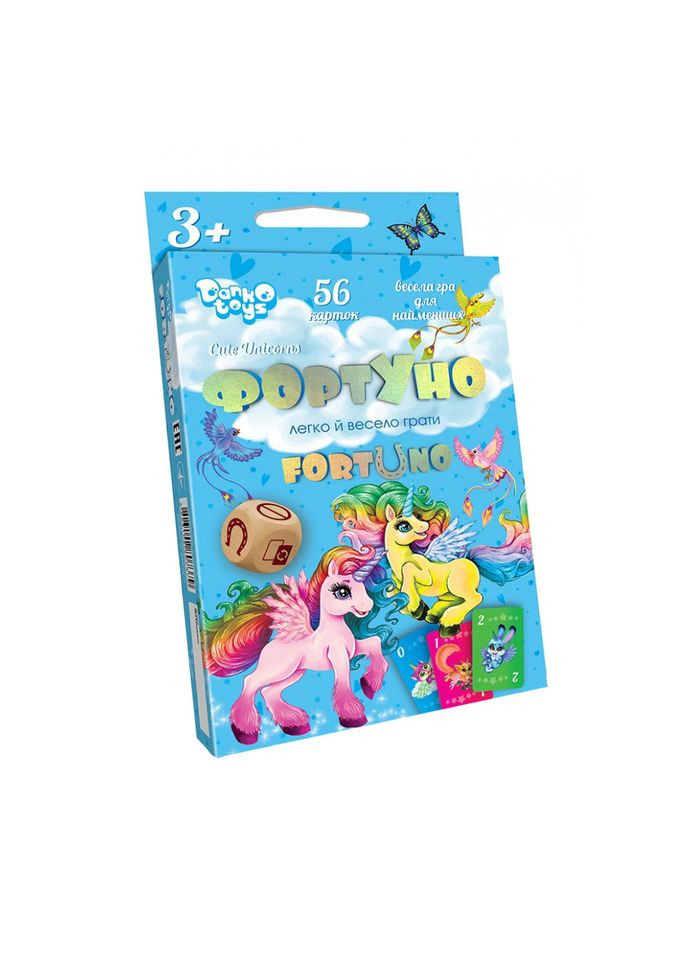 Дитяча розвиваюча настільна гра "ФортУно Cute Unicorns" UF-04-01U укр. мовою Danko Toys (304407285)