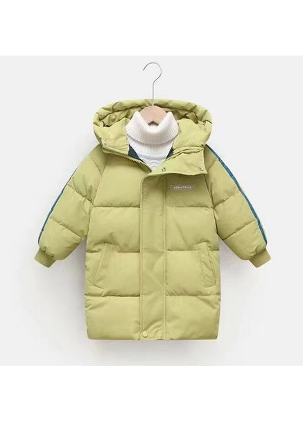 Комбинированная демисезонная куртка удлиненная еврозима с капюшоном 10920 No Brand