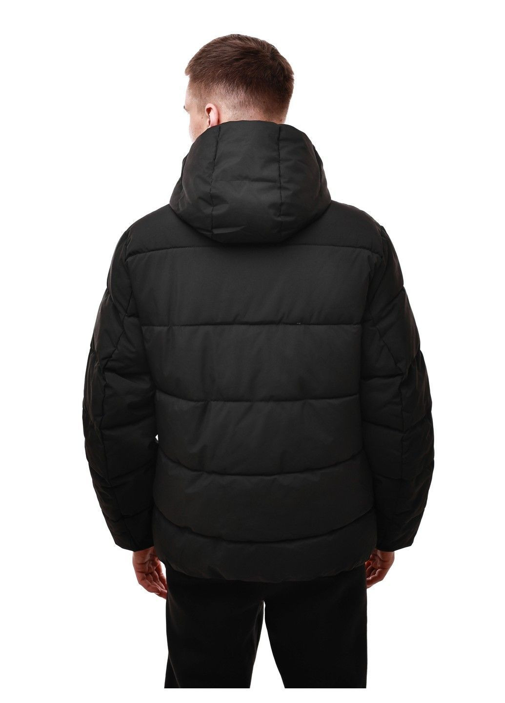 Чорна зимня куртка зимова чоловіча No Brand