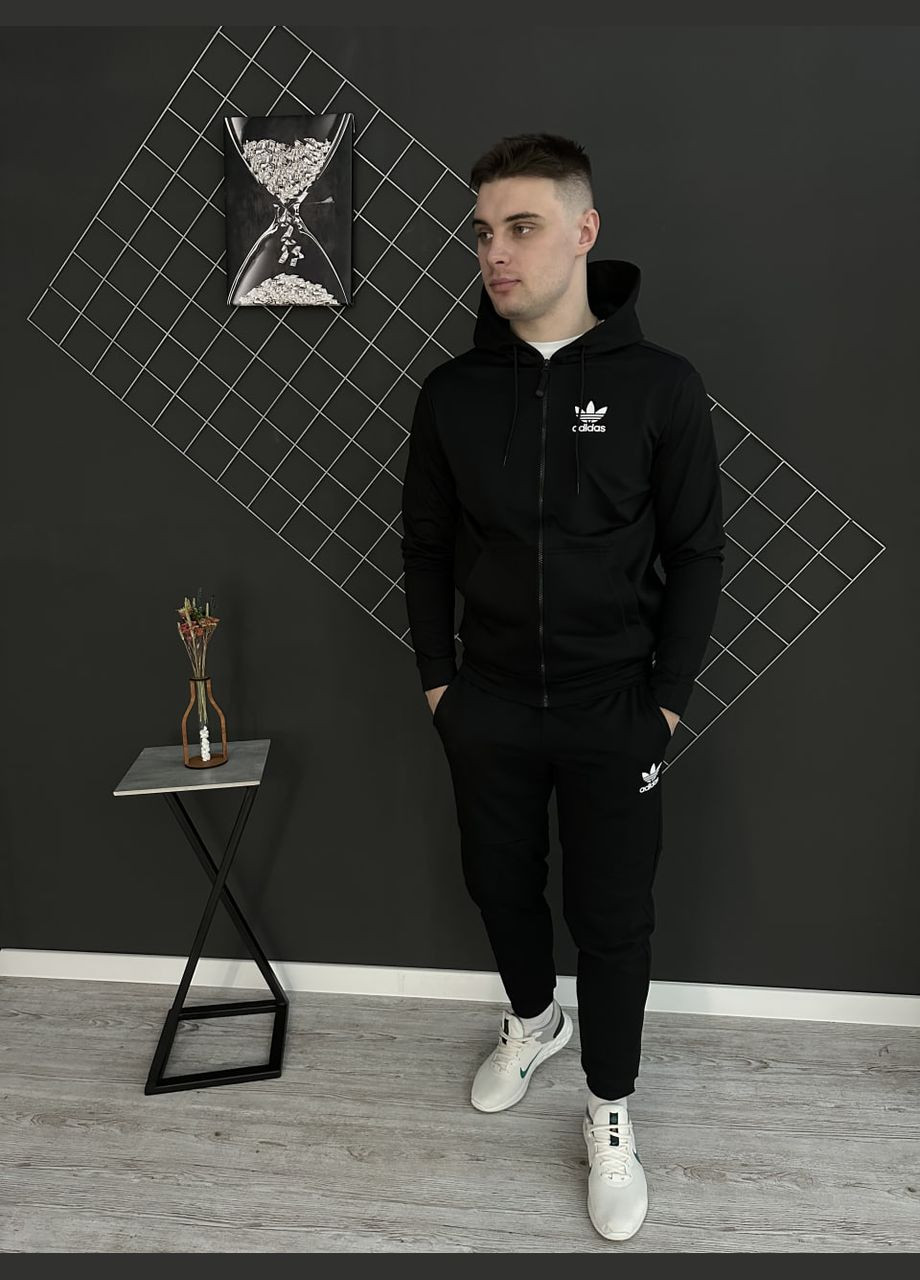 Демисезонная кофта на змейке черная двунитка Vakko (293994248)