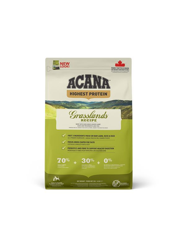 Сухой корм для собак всех пород Grasslands Dog 2 кг (a54220) Acana (315424822)