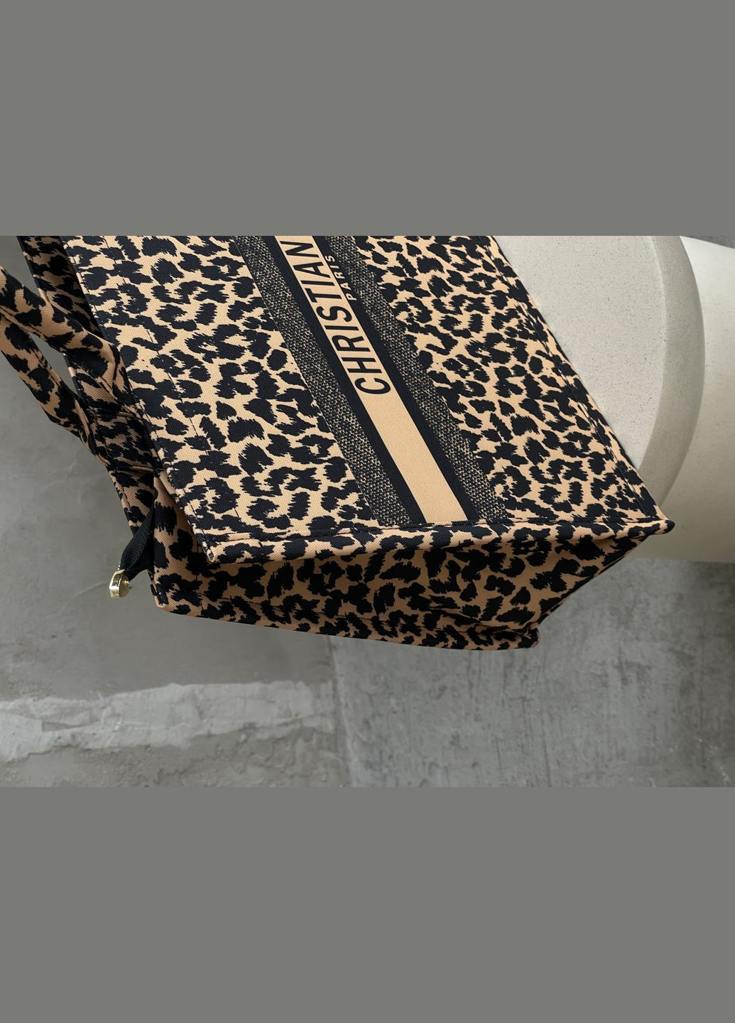 СУМКА ДІОР ШОПЕР ТКАНЕВИЙ ВЕЛИКИЙ леопард No Brand (322456170)