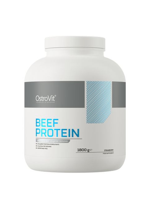 Beef Protein 1800 g /60 servings/ Strawberry Ostrovit (283324251)