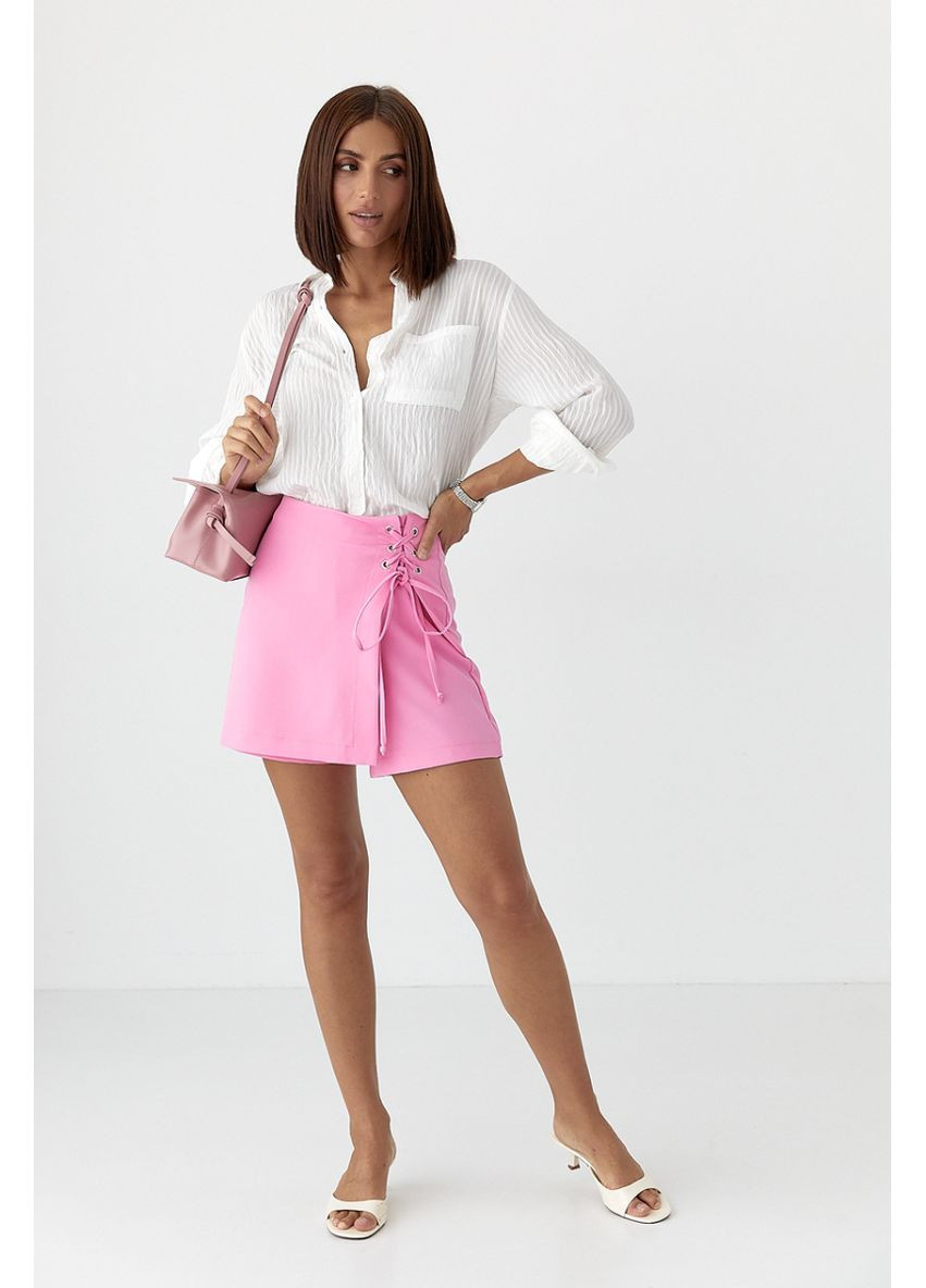 Шорти-спідниця із зав'язками Lurex Шорты (370393317)