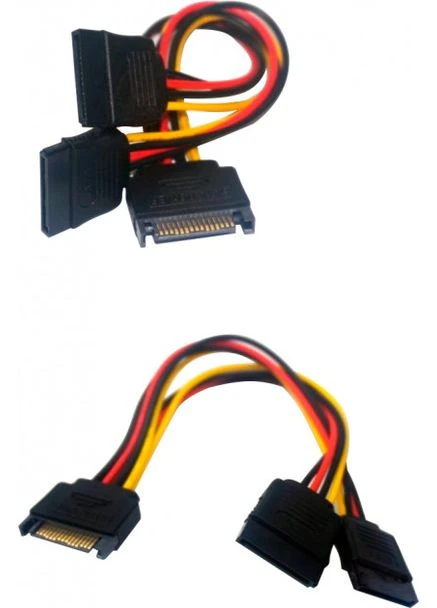 Кабель живлення Serial ATA Male - 2xSATA Female No Brand (392012251)