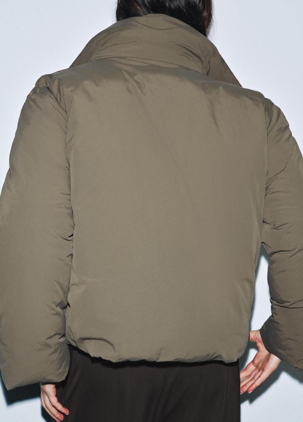 Серо-коричневая демисезонная куртка Zara