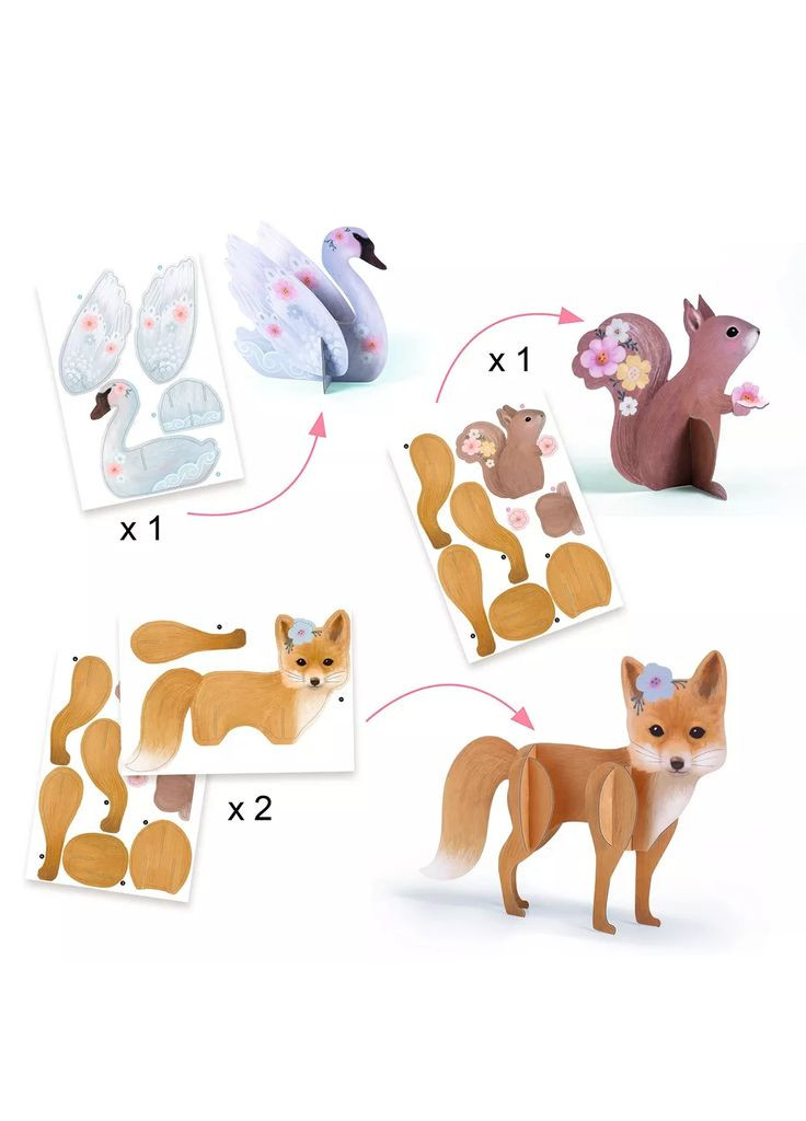 Набір для творчості Лисичка та друзі (DJ09329) Djeco (369905181)