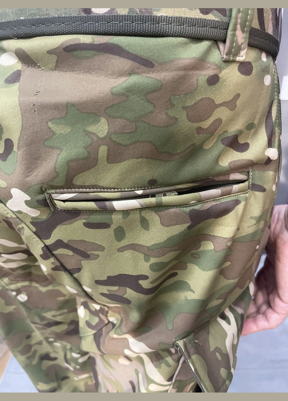 Штани зимові тактичні софтшелл флісові, розмір, Мультикам, утеплені штани для військових Accord (362602214)