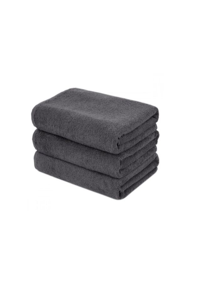 Полотенце махровое Lenity с петелькой 400грм 70х140 см темно (2800004628501) SoundSleep серый