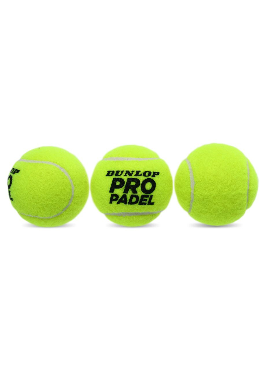 Мяч для большого тенниса PRO PADEL (3шт) (в вакуумной упаковке) (DL601384) Dunlop (361436993)