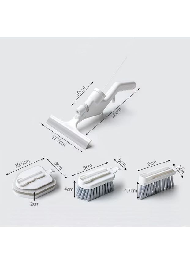 Щетка для уборки с распылителем дозатором от загрязнений без царапин скребок для стекла 4 в 1 No Brand (360867212)