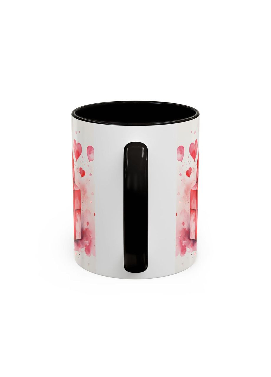 Керамическая чашка с дизайном "Подарок" Черный No Brand (368671773)