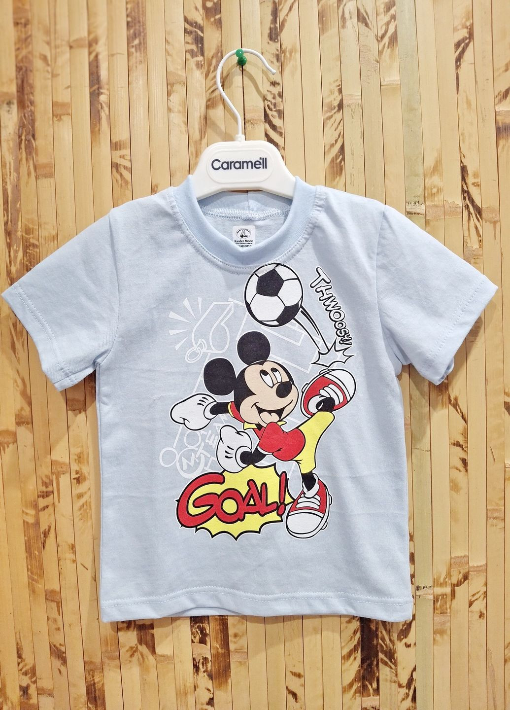 Серая летняя футболка детская KINDER MODE