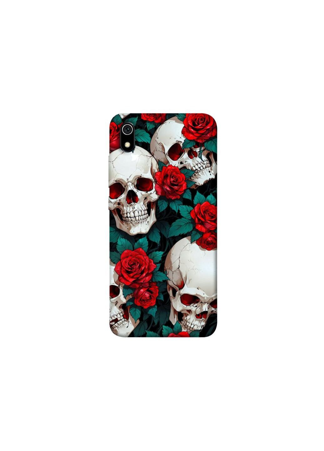 Чехол на Xiaomi Redmi 7A skull and rose Frontalka (349836162)