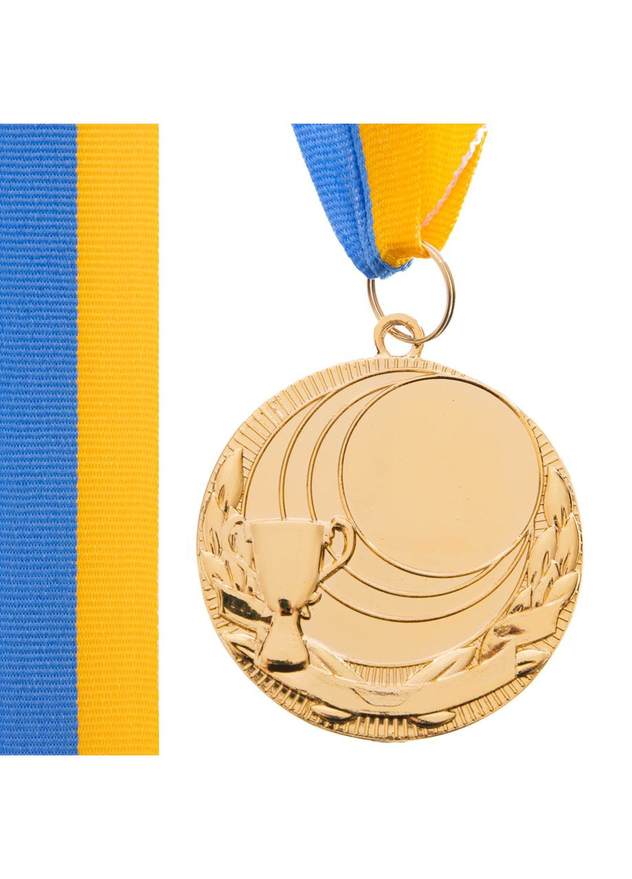Заготовка спортивной медали с лентой PLUCK d-5см C-4844 (металл, 25g, 1-золото) SP-Sport (370139974)