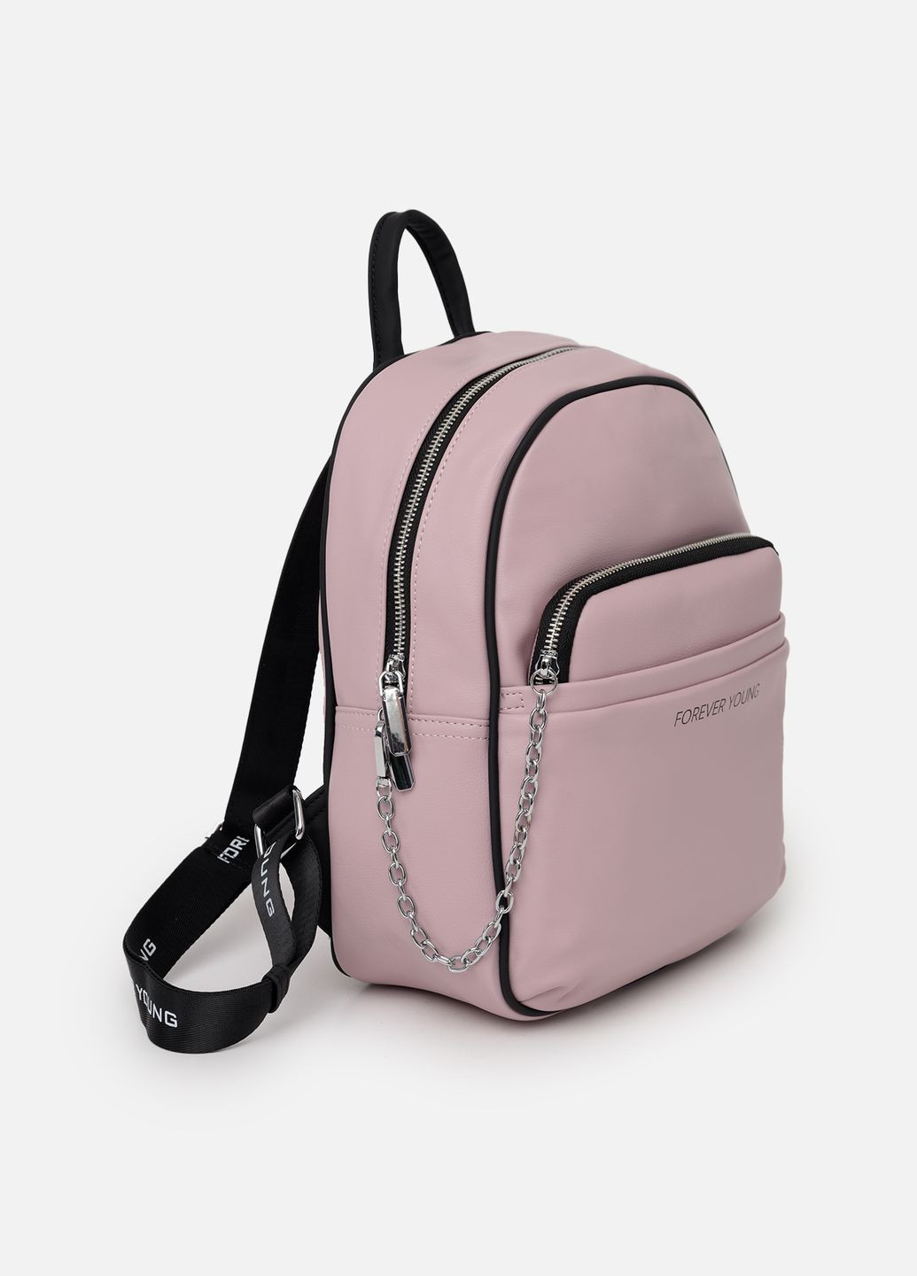 Жіночий рюкзак з сумочкою на ланцюжку колір бузковий ЦБ-00244043 Johnny (280806094)